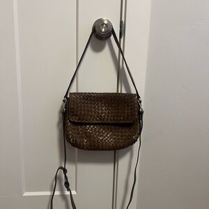 T.J.Maxx Olive Green Woven Crossbody Bag
